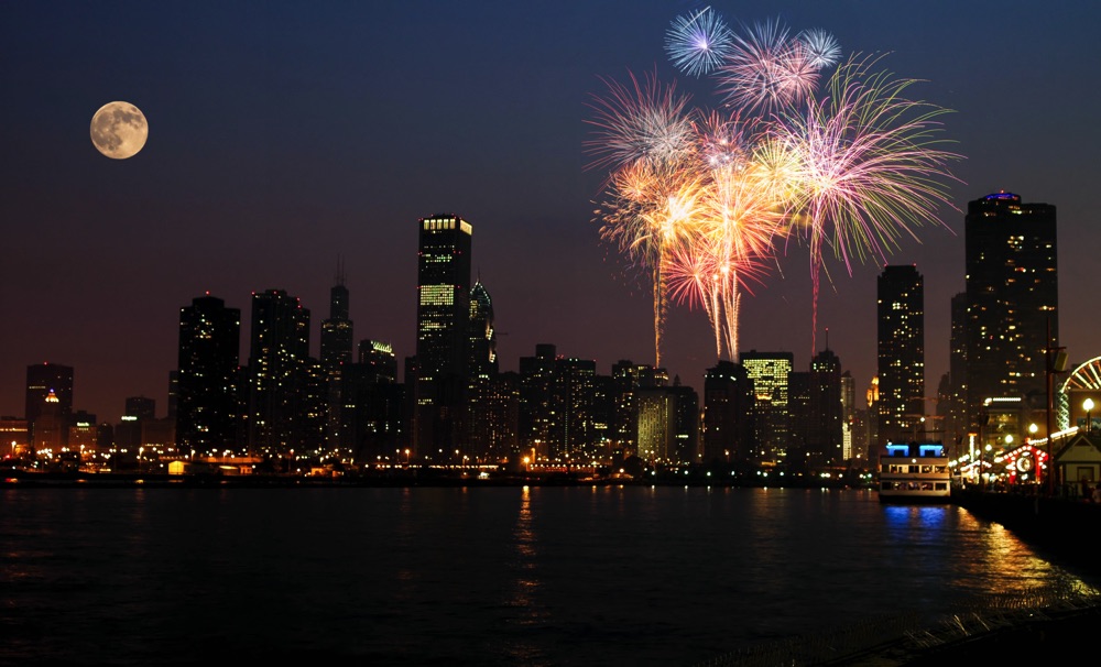 fireworks show in chicago