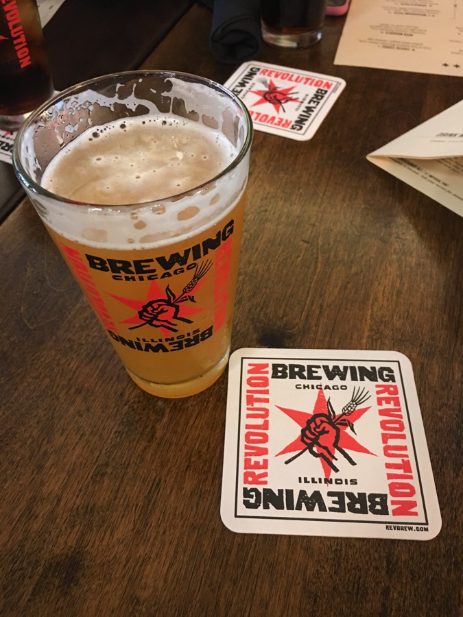 having craft beer at revolution brewery is one of the top things to do in chicago