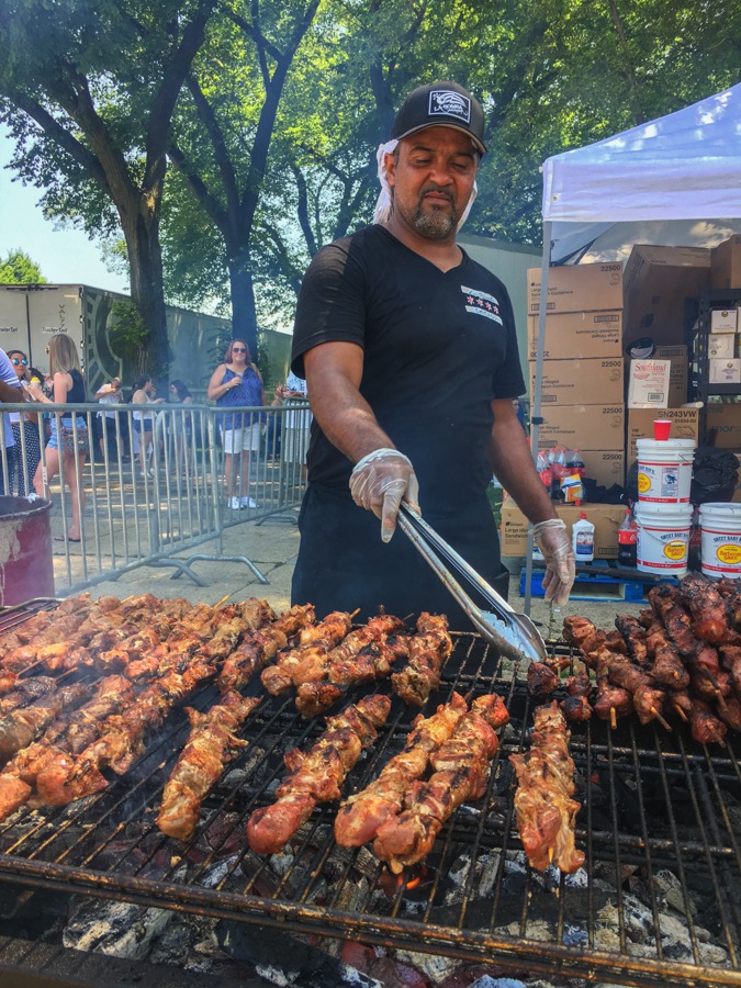 visiting the taste of chicago food festival is one of the best things to do in chicago in the summer