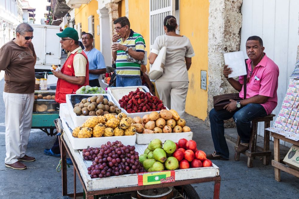 Street food in Cartagena