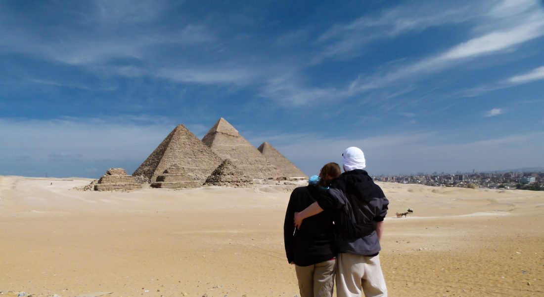 Us in Egypt before making money on the internet