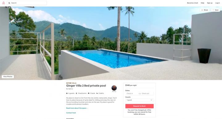 Ginger Villa Airbnb Ko Samui