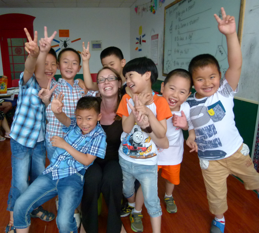 teaching students in china