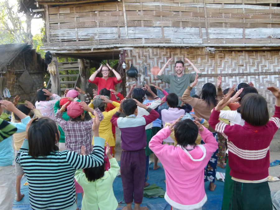 volunteering your time is a good way to be a responsible traveller. teaching english in myanmar