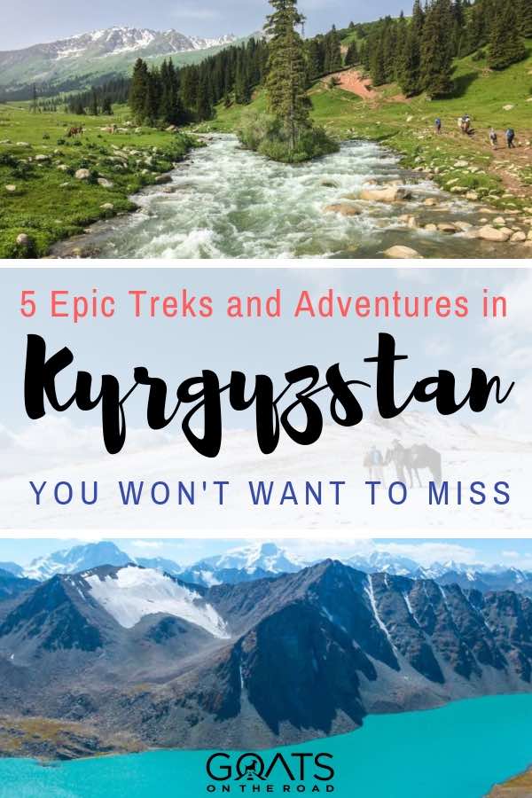 Ala-Kul trek in Kyrgyzstan with text overlay