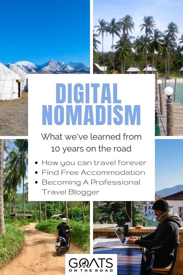 life as a digital nomad in different countries with text overlay