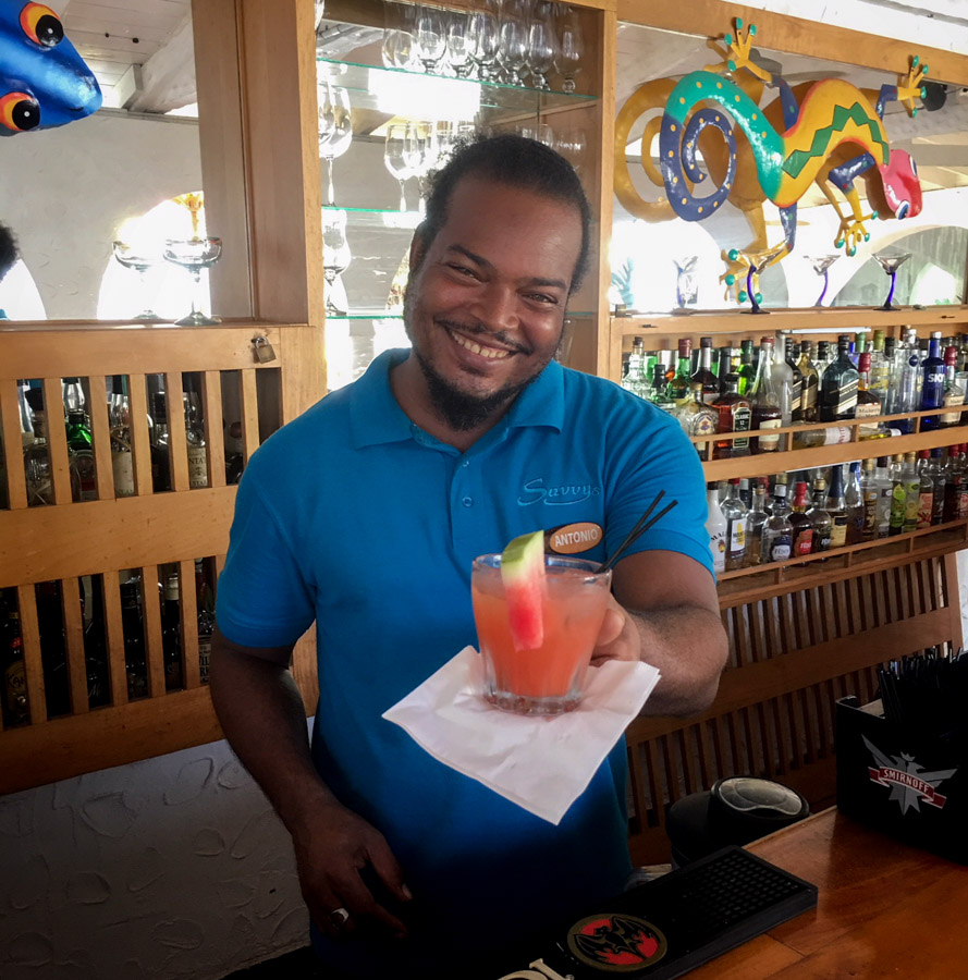 rum punch at mount cinnamon grenada