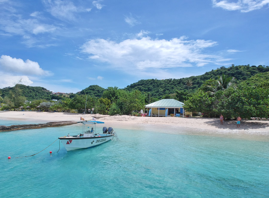 mount cinnamon grenada and dive grenada on grand anse beach