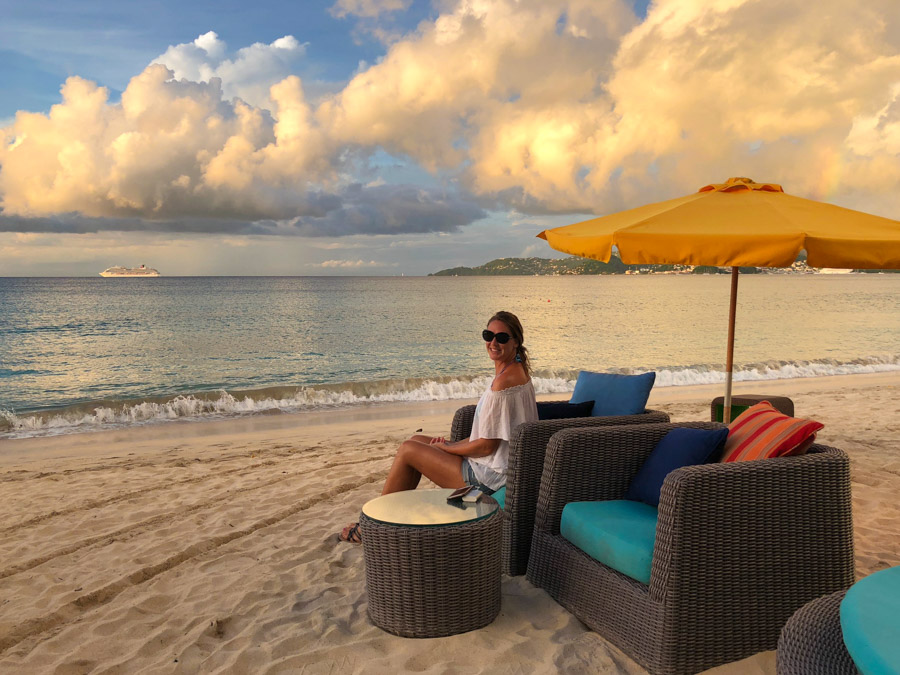 mount cinnamon grenada sunset and cocktail hour