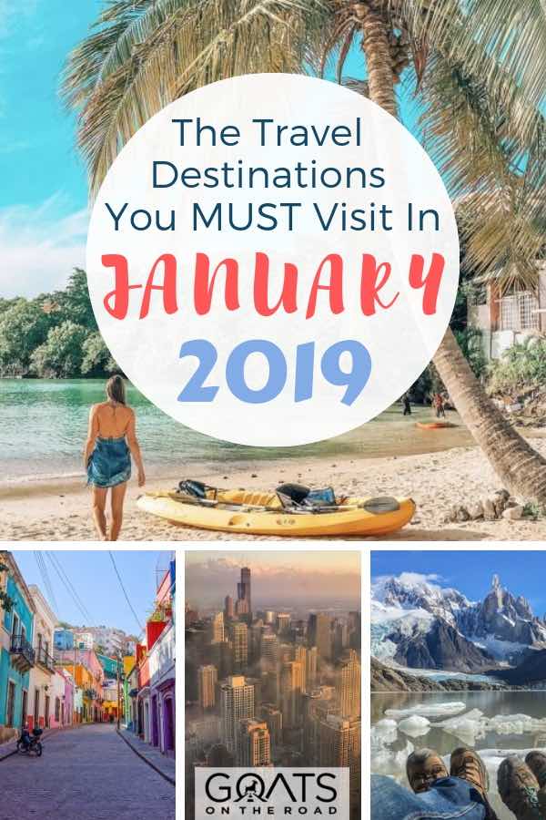 destinations to travel to in january