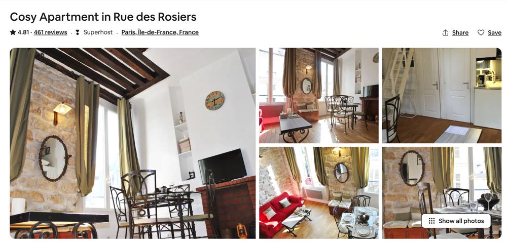 airbnb in paris apartment in le marais