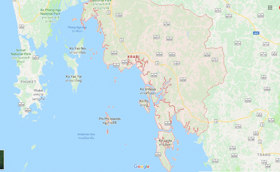 things to do in krabi map of krabi