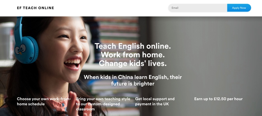 teach english with EF Education First online in the UK