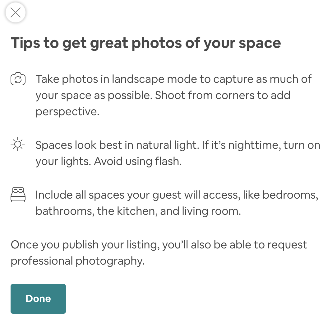 how to take best photos to become an airbnb host