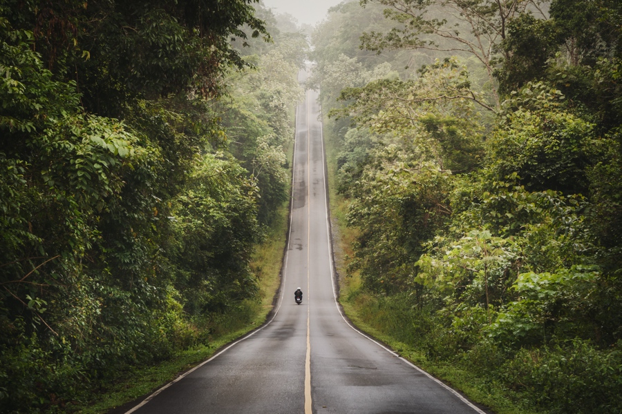 motorbike ride in khao yai national park