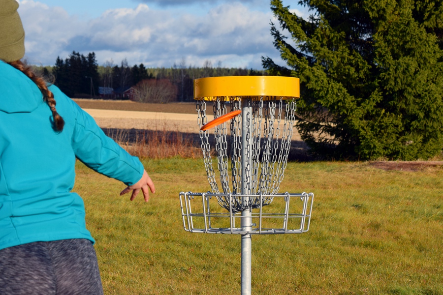 Playing disc golf is one of the best things to do in Asheville NC