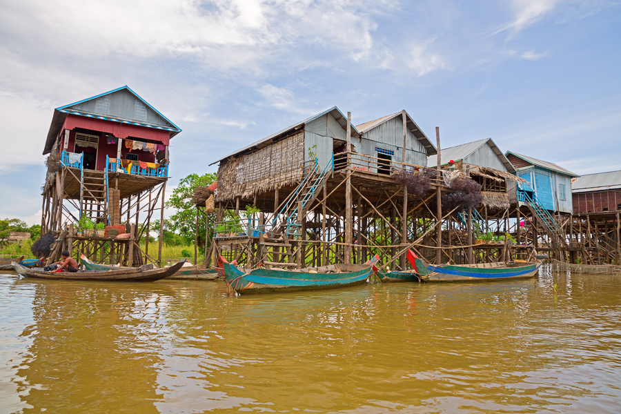 floating village just outside of siem reap