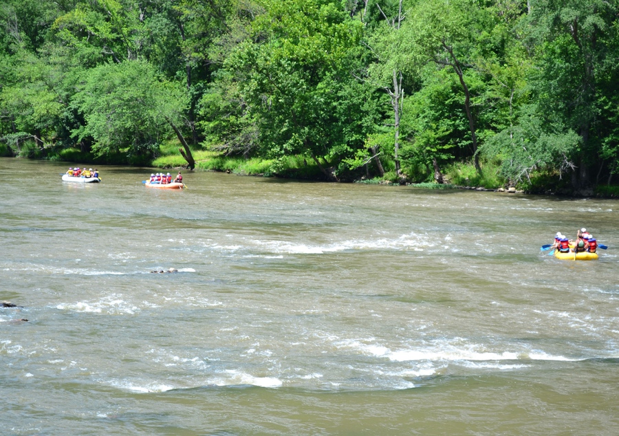 Floating down the river is one of the best things to do in Asheville NC