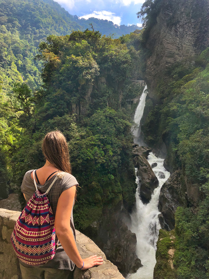 travel to banos ecuador waterfalls