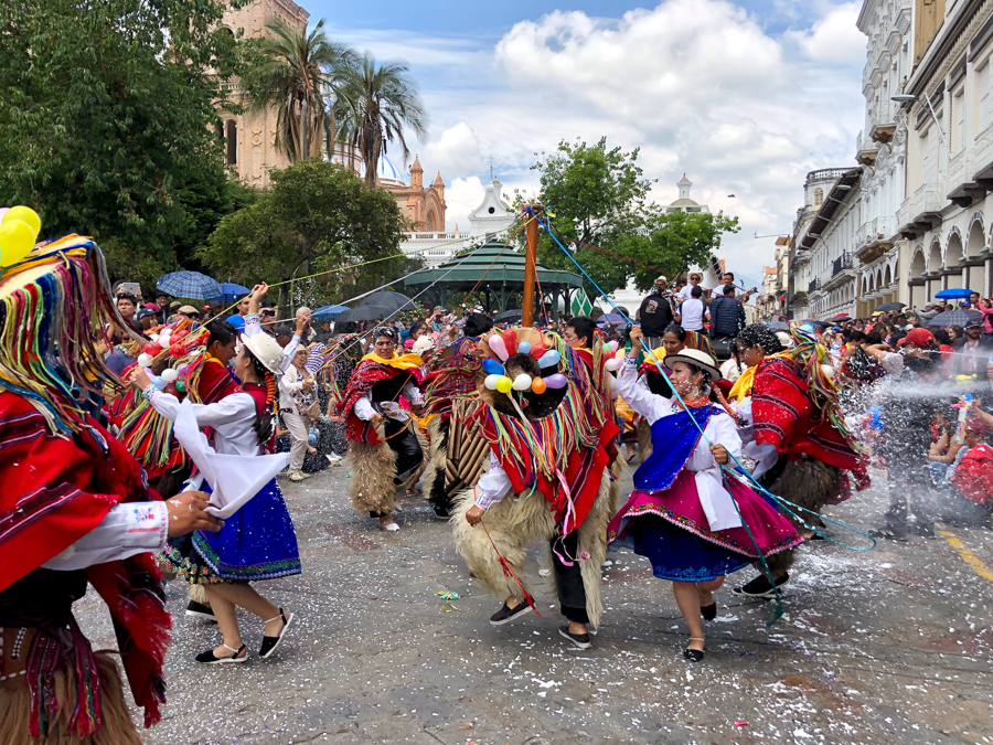 carnival in cuenca equador