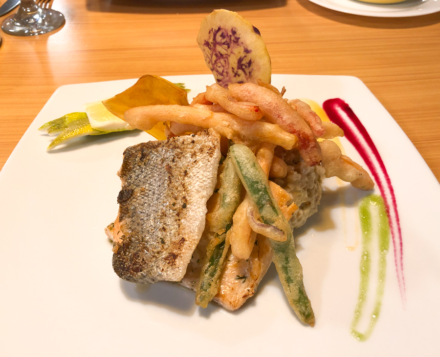 a trout dinner at miskay restaurant in the new town quito