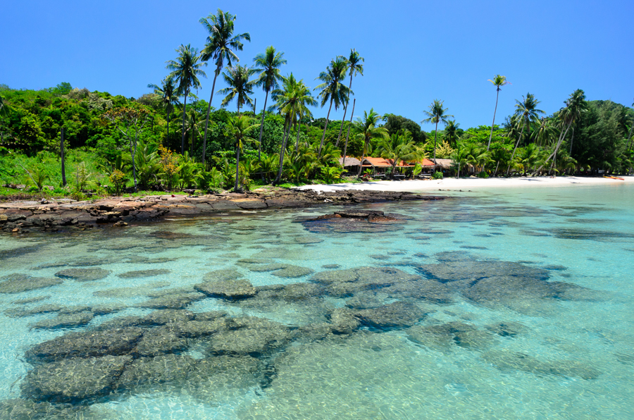 beautiful beach on koh kut island