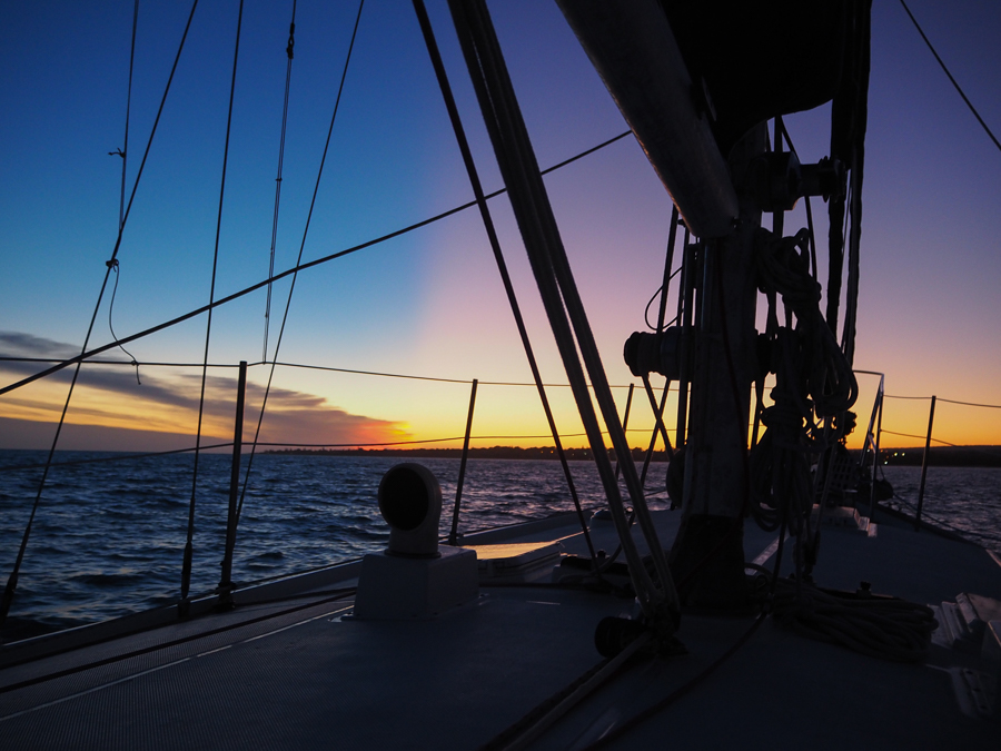 best part about living in a sailboat is the sunsets 