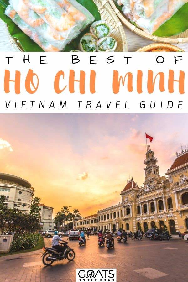 sunset behind the ho chi minh city with text overlay the best of ho chi minh