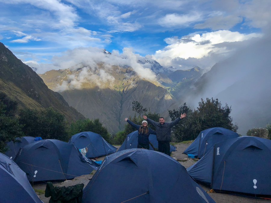 camping on the inca trail