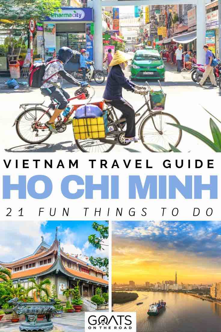 vietnam local bike riding with text overlay vietnam travel guide ho chi minh