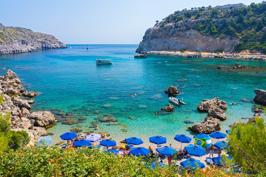 anthony quinn beach rhodes greece