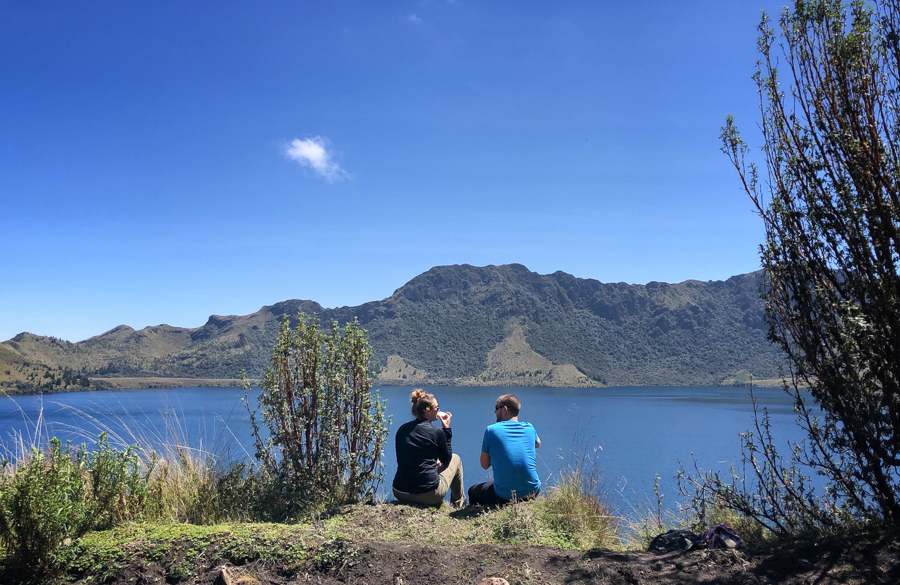 picnic at lagunas de mojanda in otavalo ecuador