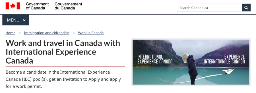 how to apply for the working holiday program in canada