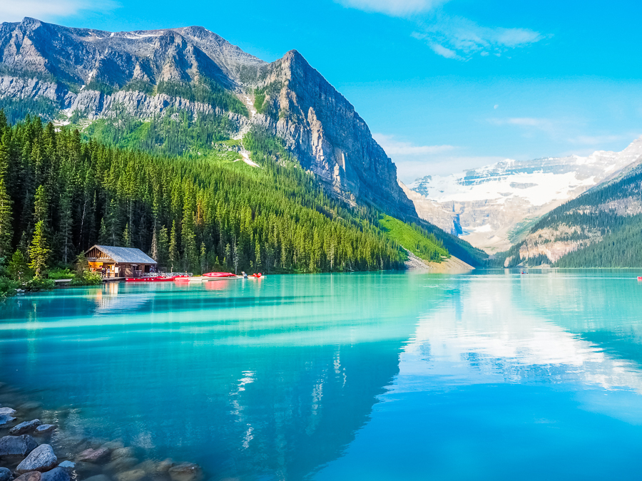 lake view canada rocky mountains