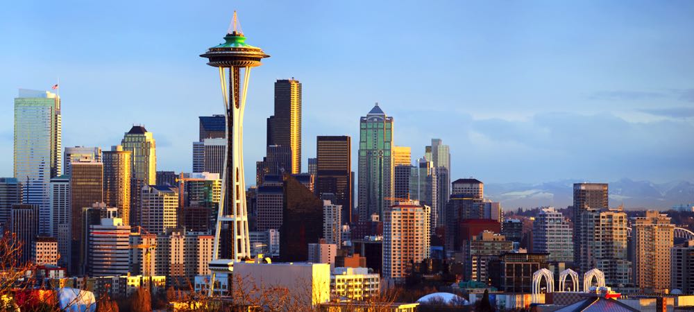 seattle space needle and city skyline