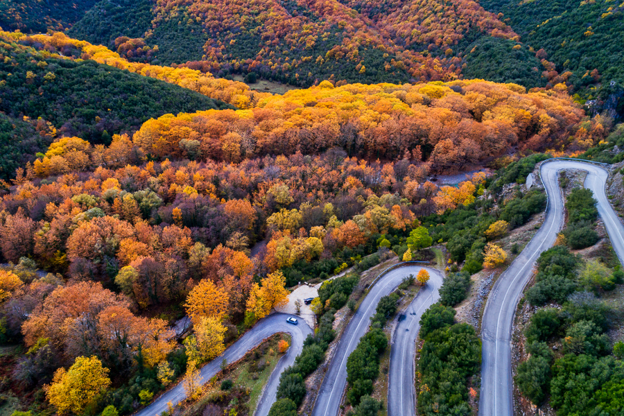 driving vikos gorge hairpin turns