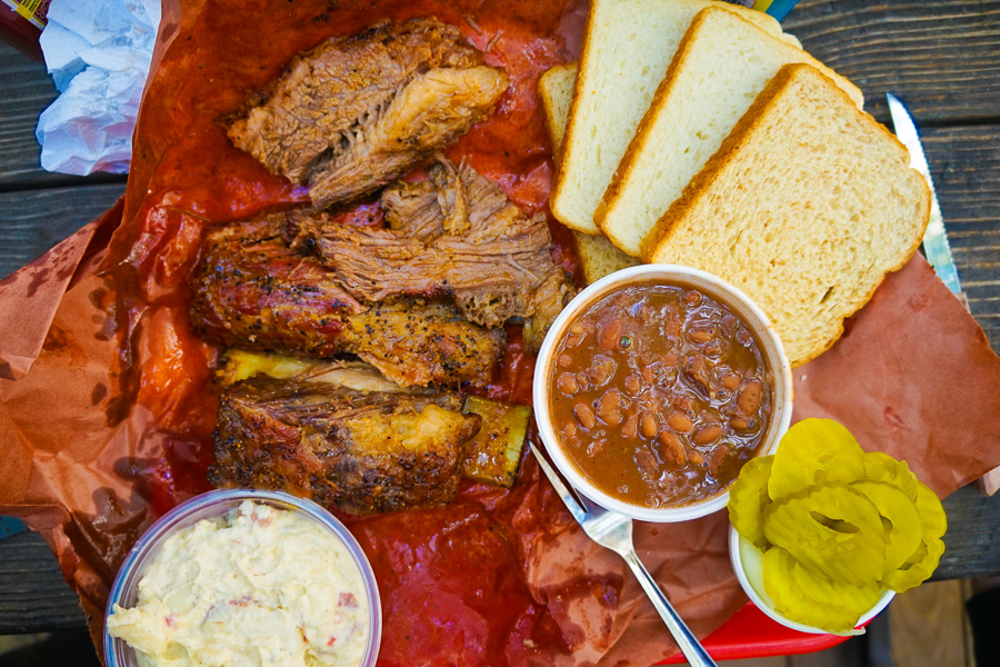 bbq meal in austin