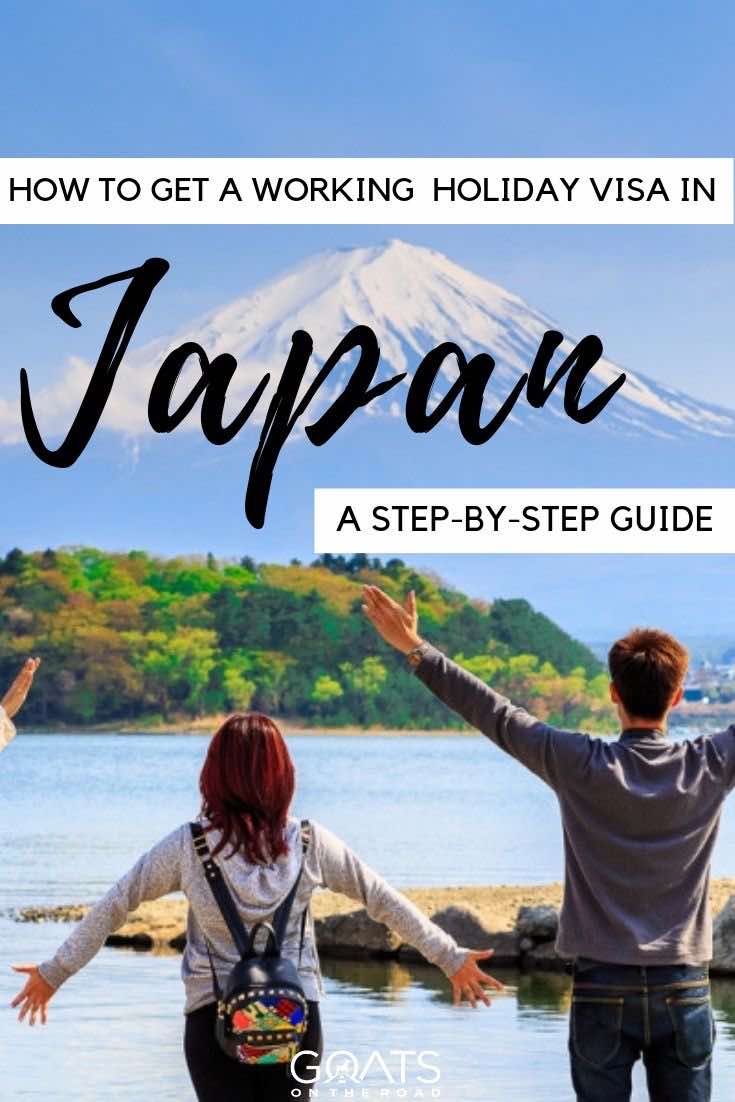 mt fuji with text overlay how to get a working holiday visa in japan