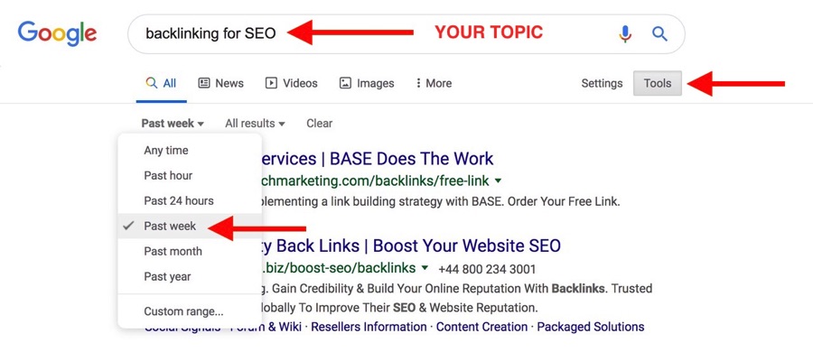 Build Hot Backlinks Google Search