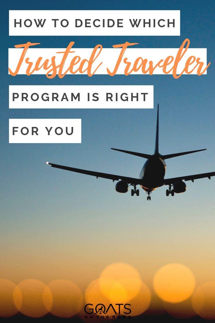 airplane landing with text overlay how to decide which trusted traveler program is right for you