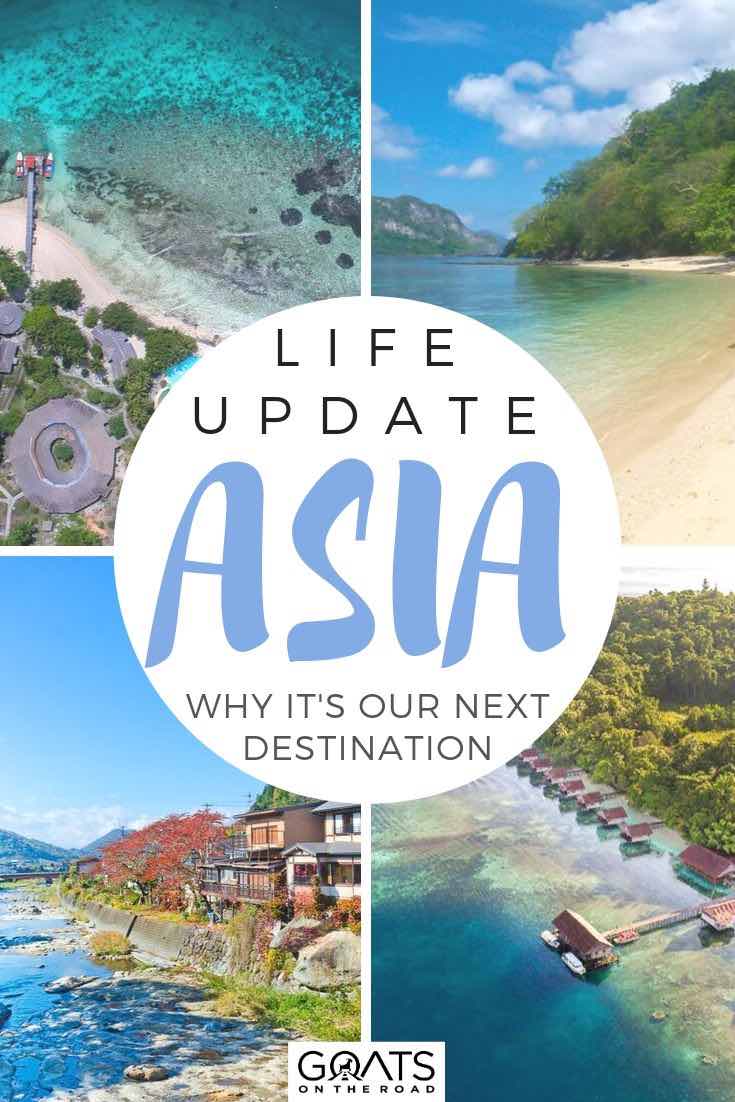 highlights of Asia with text overlay life update