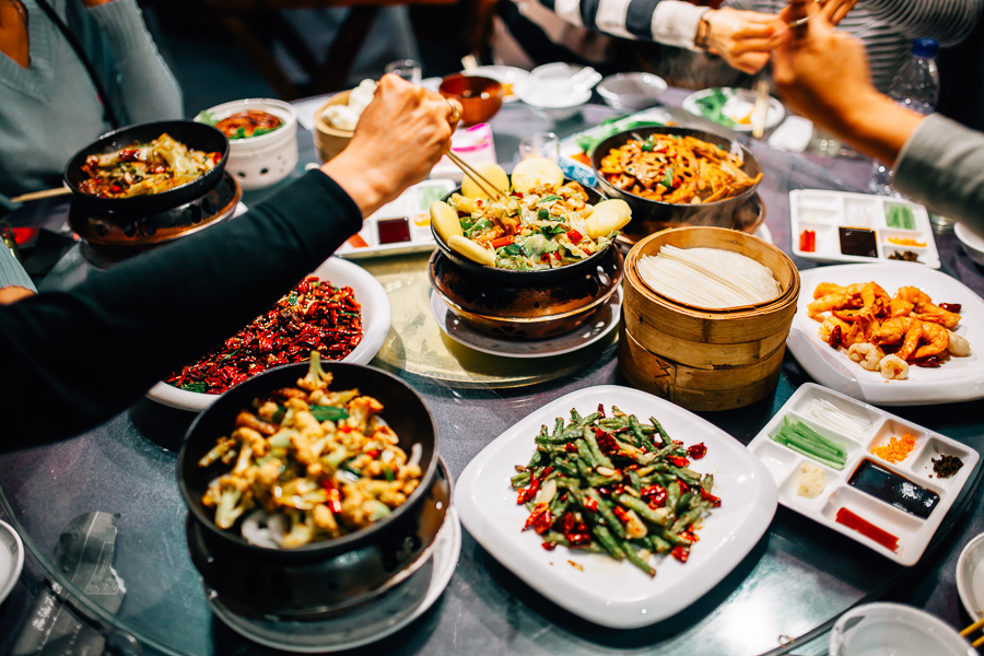 living in beijing eating chinese food