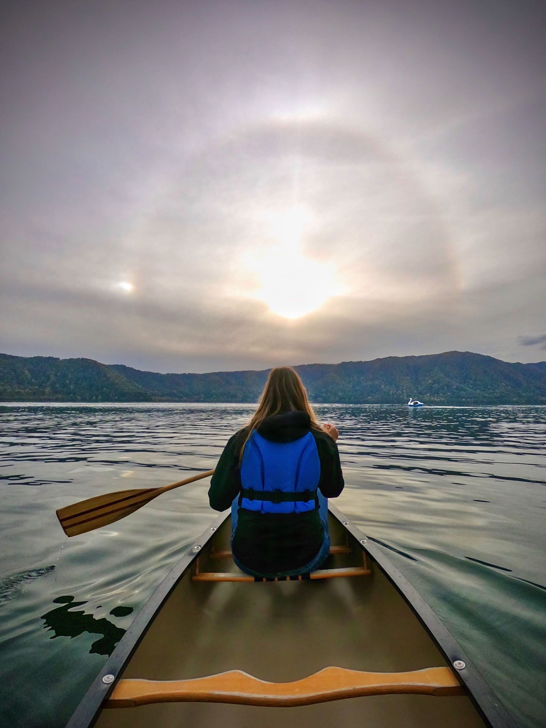 canoeing lake towada aomori