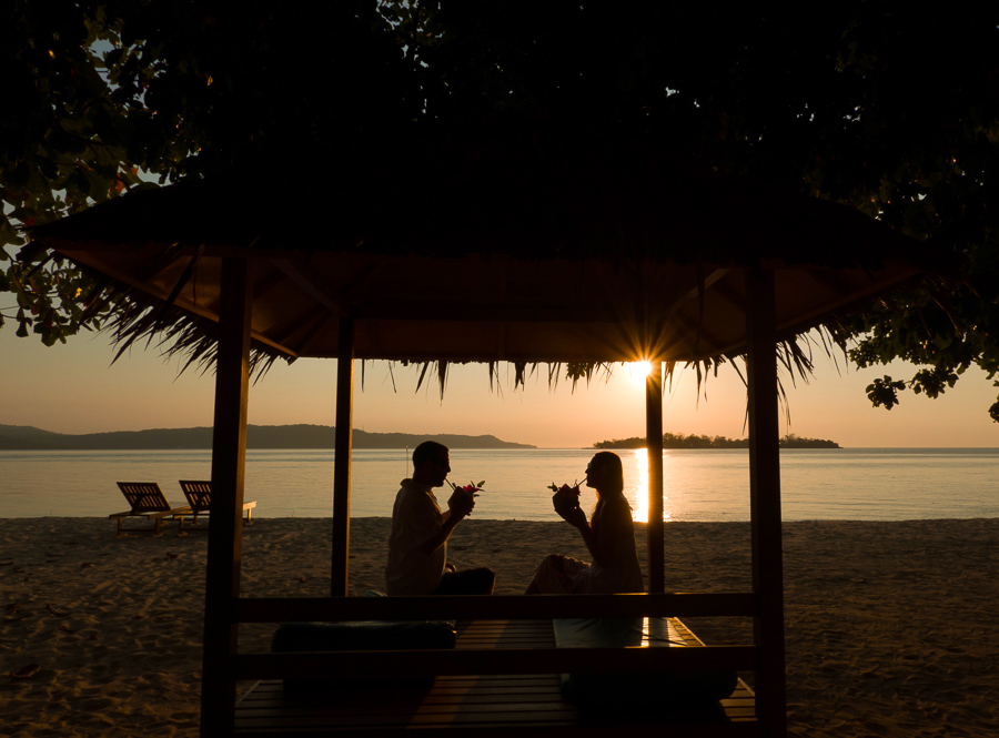 sunset gazebo gangga