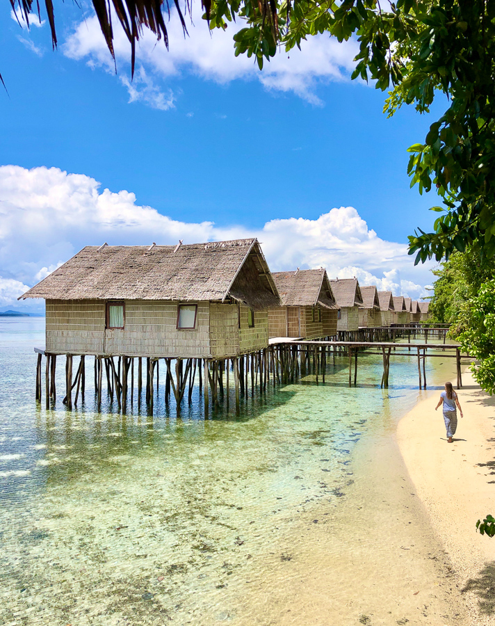 avoiding sunburn in raja ampat