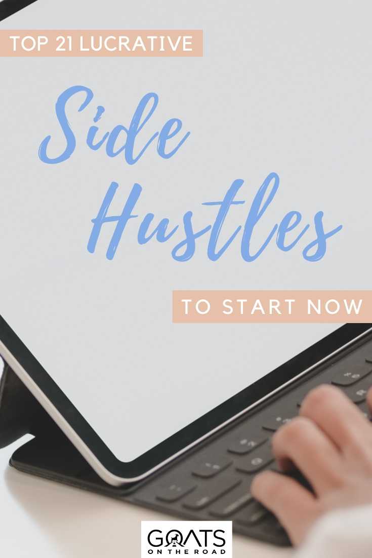 Looking for some ideas to earn extra cash at home? We’ve got these top 21 lucrative side hustles to start now, from monetizing Airbnb, to selling on Amazon, becoming a local guide and more, here are tips for you to make money from home! | #startablog #workremotely #locationindependent “Top 21 Lucrative Side Hustles To Start Now