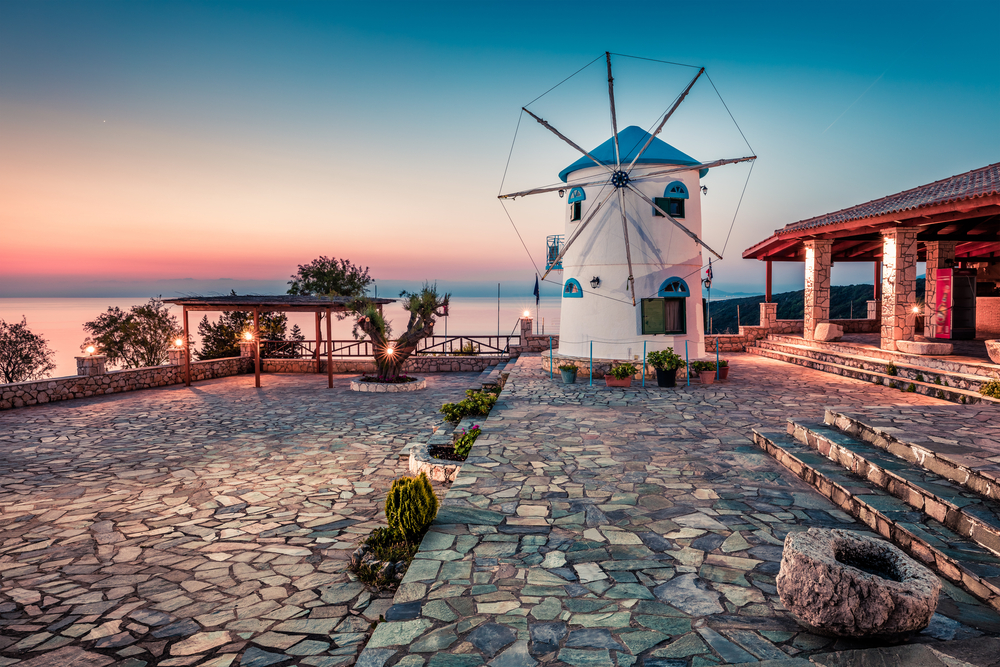 Windmill in Zakynthos Greece