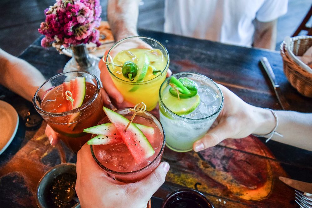 Colorful cocktails in Puerto Vallarta