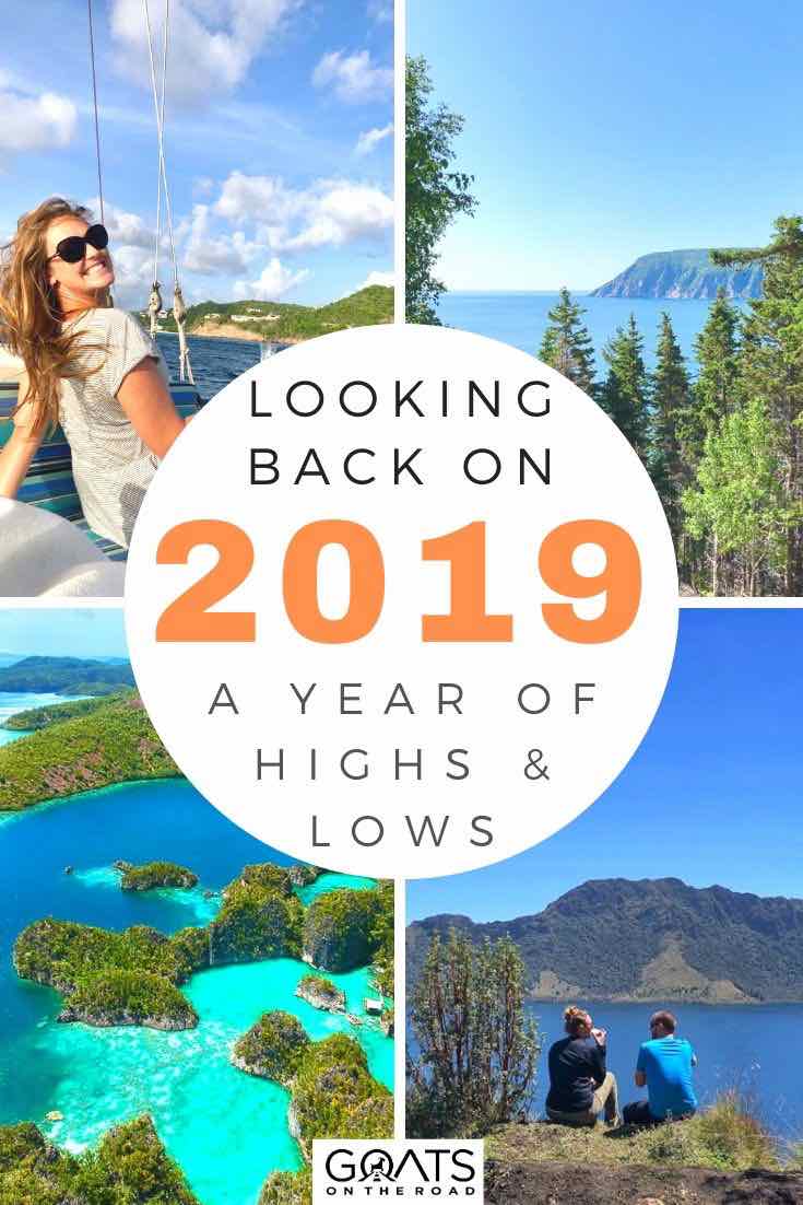 highlights of 2019 with text overlay a year of highs and lows