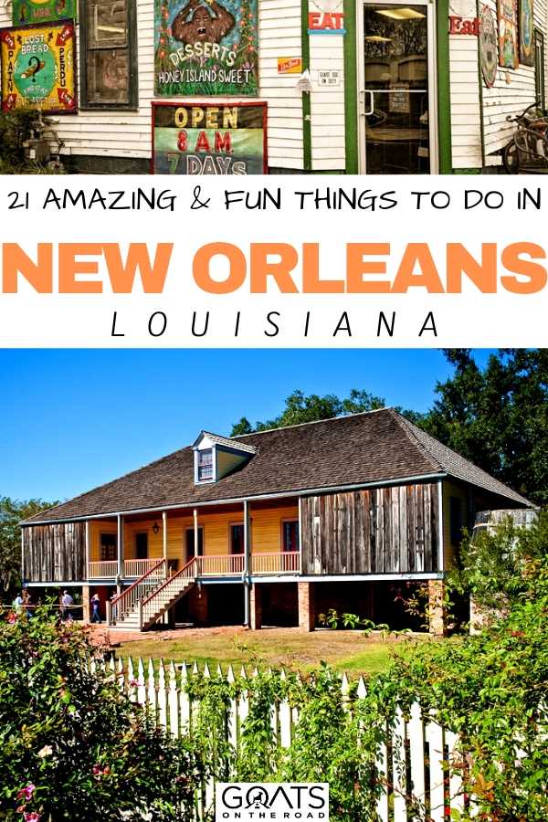 Are you planning a Louisiana trip? Here are the 21 amazing & fun things to do in New Orleans? This bucketlist guide shares the best things to do in New Orleans like getting lost at the French Quarter, walking tour of the Garden District, and visiting some museums in New Orleans! Explore them here! | #NewOrleans #USAtravel #prettycities “21 Amazing & Fun Things To Do in New Orleans